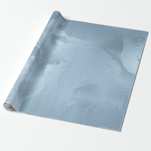 Papier Cadeau Élégant marbre bleu frais et moderne