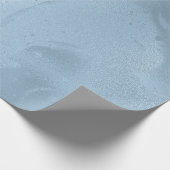 Papier Cadeau Élégant marbre bleu frais et moderne (Coin)