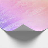 Papier Cadeau Élégant marbre holographique moderne (Coin)