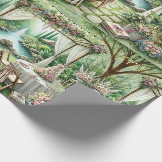 Papier Cadeau Elégant Mariage artisanal ou cadeau (Coin)