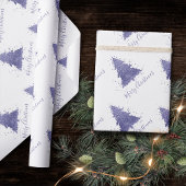 Papier Cadeau Elegant Merry Christmas | Charming Lavender Purple