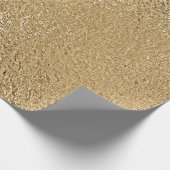 Papier Cadeau Elégant métal or texturé (Coin)