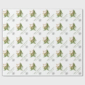 Papier Cadeau Élégant minimaliste logo d'entreprise Noël (Plat)