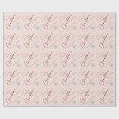 Papier Cadeau Élégant minimaliste logo d'entreprise Noël (Plat)