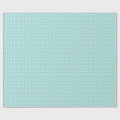 Papier Cadeau Elégant Mint Green Light Aqua Turquoise Motif poin (Plat)