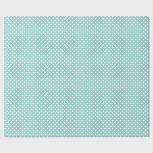 Papier Cadeau Elégant Mint Green Light Aqua Turquoise Motif poin (Plat)