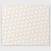 Papier Cadeau Élégant moderne tendance Valentine Love Heart (Plat)