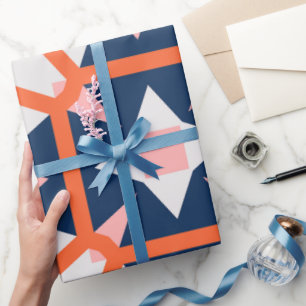 Papier Cadeau Élégant Monogramme Spécial Artiste Fête Des Mères