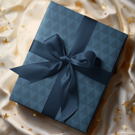 Papier Cadeau Élégant Monotone géométrique Noël Arbre de Noël