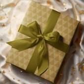 Papier Cadeau Élégant Monotone géométrique Noël Arbre de Noël