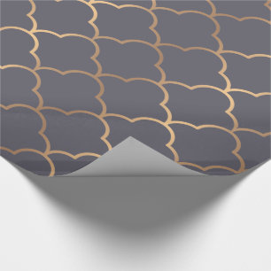 Papier Cadeau Élégant Motif Art Déco.