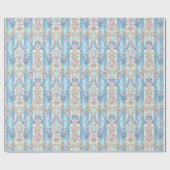 Papier Cadeau Élégant motif baroque pastel (Plat)
