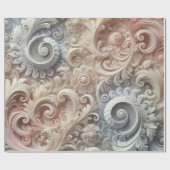 Papier Cadeau Élégant Motif de dentelle Pastel Gradient (Plat)