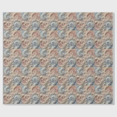 Papier Cadeau Élégant Motif de dentelle Pastel Gradient (Plat)