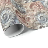Papier Cadeau Élégant Motif de dentelle Pastel Gradient (Coin rond)