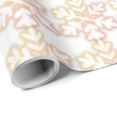 Papier Cadeau Élégant motif de flocon de neige (Coin rond)