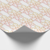 Papier Cadeau Élégant motif de flocon de neige (Coin)