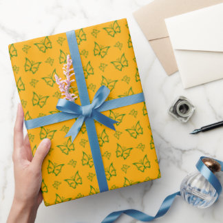 Papier Cadeau Élégant Motif de lierre vert