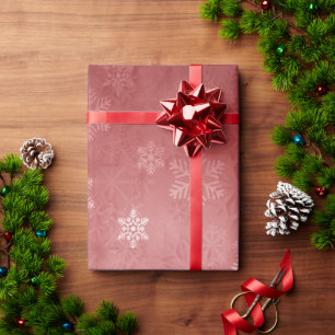Papier Cadeau Élégant Motif de Noël