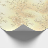 Papier Cadeau Élégant Motif de Noël Gold moderne Snowflake (Coin)