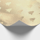 Papier Cadeau Élégant motif de Noël or moderne (Coin)