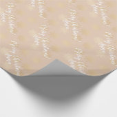 Papier Cadeau Élégant Motif de Noël personnalisé en or moderne (Coin)