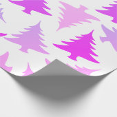 Papier Cadeau Élégant motif de sapin de Noël (Coin)