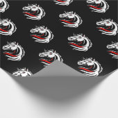 Papier Cadeau Élégant Motif de tête de cheval (Coin)