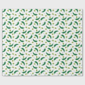 Papier Cadeau Élégant Motif du Chili vert (Plat)