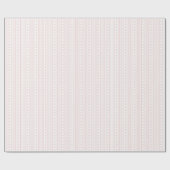Papier Cadeau Élégant Motif en bande rose (Plat)