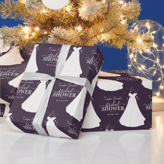 Papier Cadeau Élégant Motif Fête des mariées (Vacances)