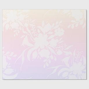 Papier Cadeau Elégant motif floral dans les couleurs pastel ordi