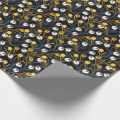 Papier Cadeau Élégant motif floral de Tulipe (Coin)