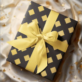 Papier Cadeau Elégant Motif géométrique Noir & Or