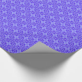Papier Cadeau Élégant Motif violet de fibres (Coin)