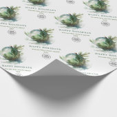 Papier Cadeau Elégant Noël Ornament Entreprise (Coin)