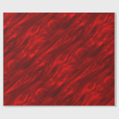 Papier Cadeau Élégant Noël Rouge Faux Satin (Plat)