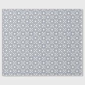 Papier Cadeau Elégant noir blanc géométrique Motif islamique (Plat)