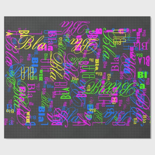 Papier Cadeau Élégant Noir Carbon Fiber Style Arrière - plan d'i (Plat)