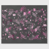 Papier Cadeau Élégant Noir Carbon Fiber Style Arrière - plan d'i (Plat)