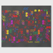 Papier Cadeau Élégant Noir Carbon Fiber Style Arrière - plan d'i (Plat)