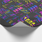 Papier Cadeau Élégant Noir Carbon Fiber Style Arrière - plan d'i (Coin)