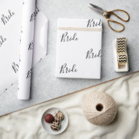 Élégant nom de mariée de script noir personnalisé