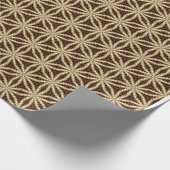 Papier Cadeau Elégant Or & Brown Star Anise (Coin)