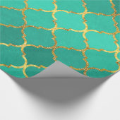 Papier Cadeau Elégant or tendance fausse parties scintillant qua (Coin)