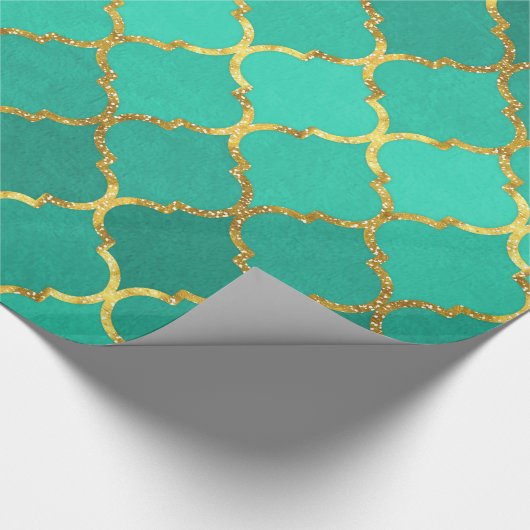 Papier Cadeau Elégant or tendance fausse parties scintillant qua (Coin)