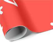 Papier Cadeau Elegant paper features a vibrant holiday design (Coin rond)