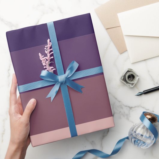 Papier Cadeau Élégant papier d'enrobage dégradé de mauve (Cadeaux)