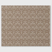 Papier Cadeau Élégant papier d'enrobage Vintage Brown (Plat)