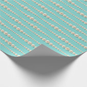Papier Cadeau Elégant papier d'enveloppement Pearl & Turquoise (Coin)